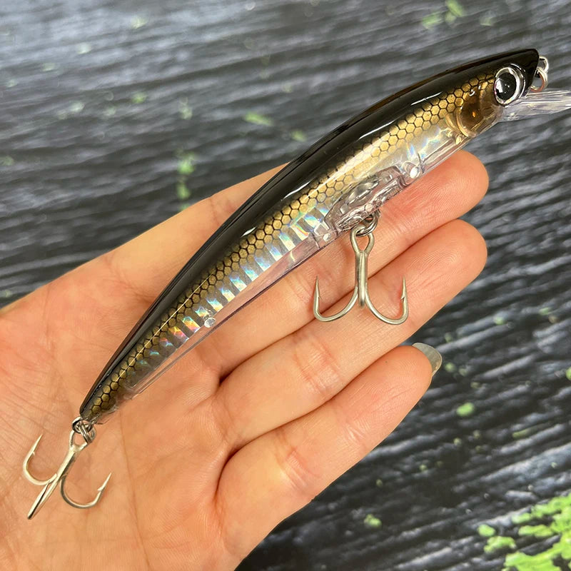 14g 110mm Floating Minnow Fishing Lures Cast Trolling Twitch Pesca Wobbler Artificial Bait Seawater Trout Bass Jerkbait Supplies