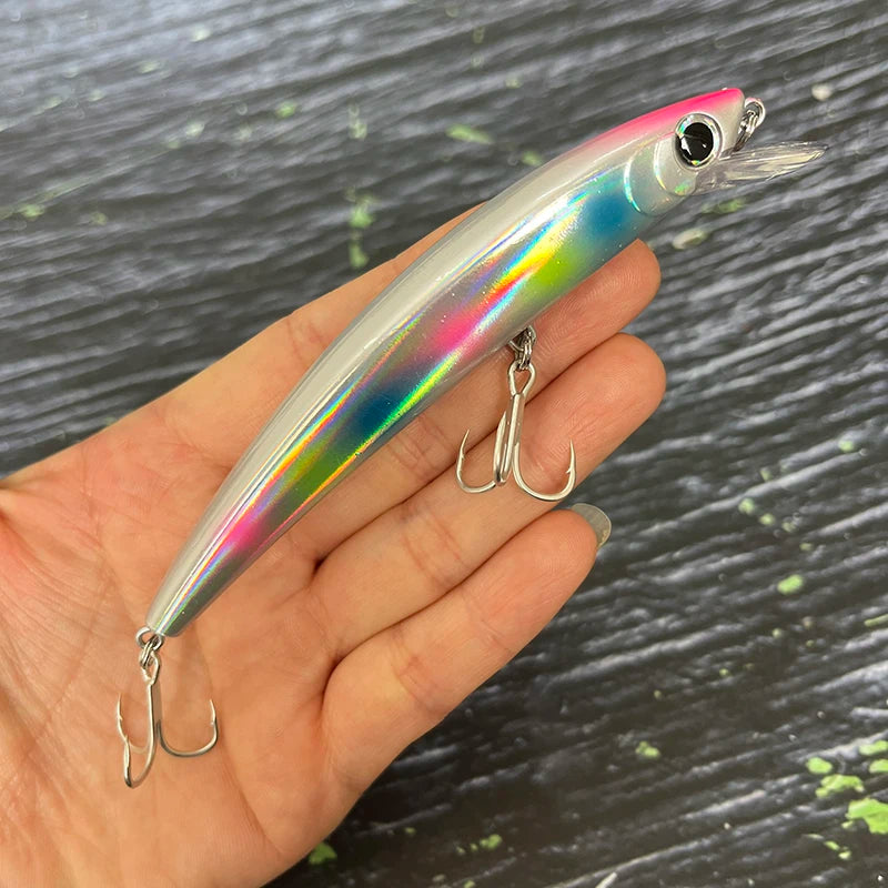 14g 110mm Floating Minnow Fishing Lures Cast Trolling Twitch Pesca Wobbler Artificial Bait Seawater Trout Bass Jerkbait Supplies