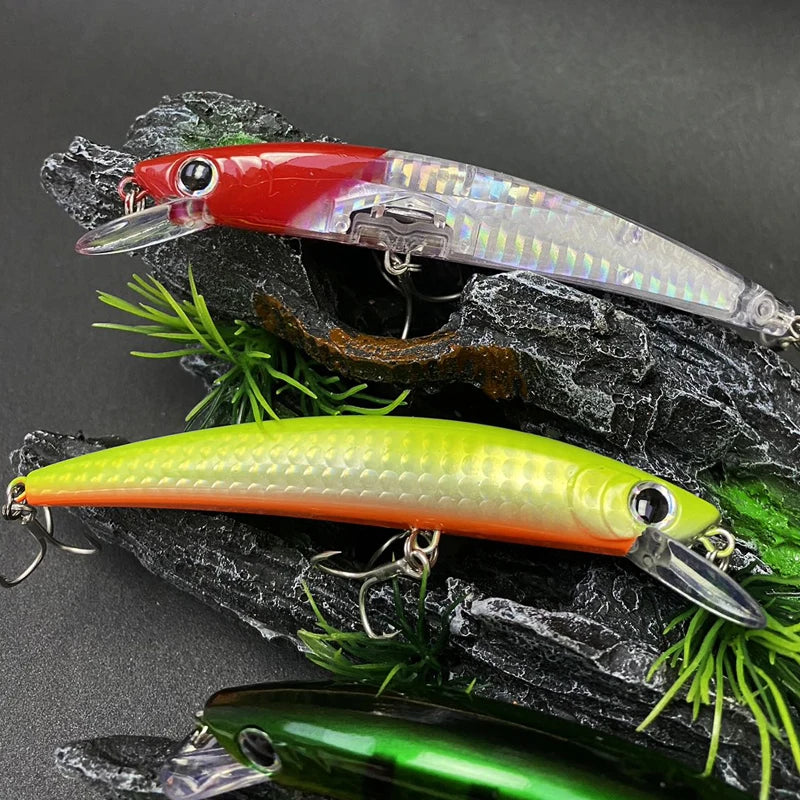 14g 110mm Floating Minnow Fishing Lures Cast Trolling Twitch Pesca Wobbler Artificial Bait Seawater Trout Bass Jerkbait Supplies