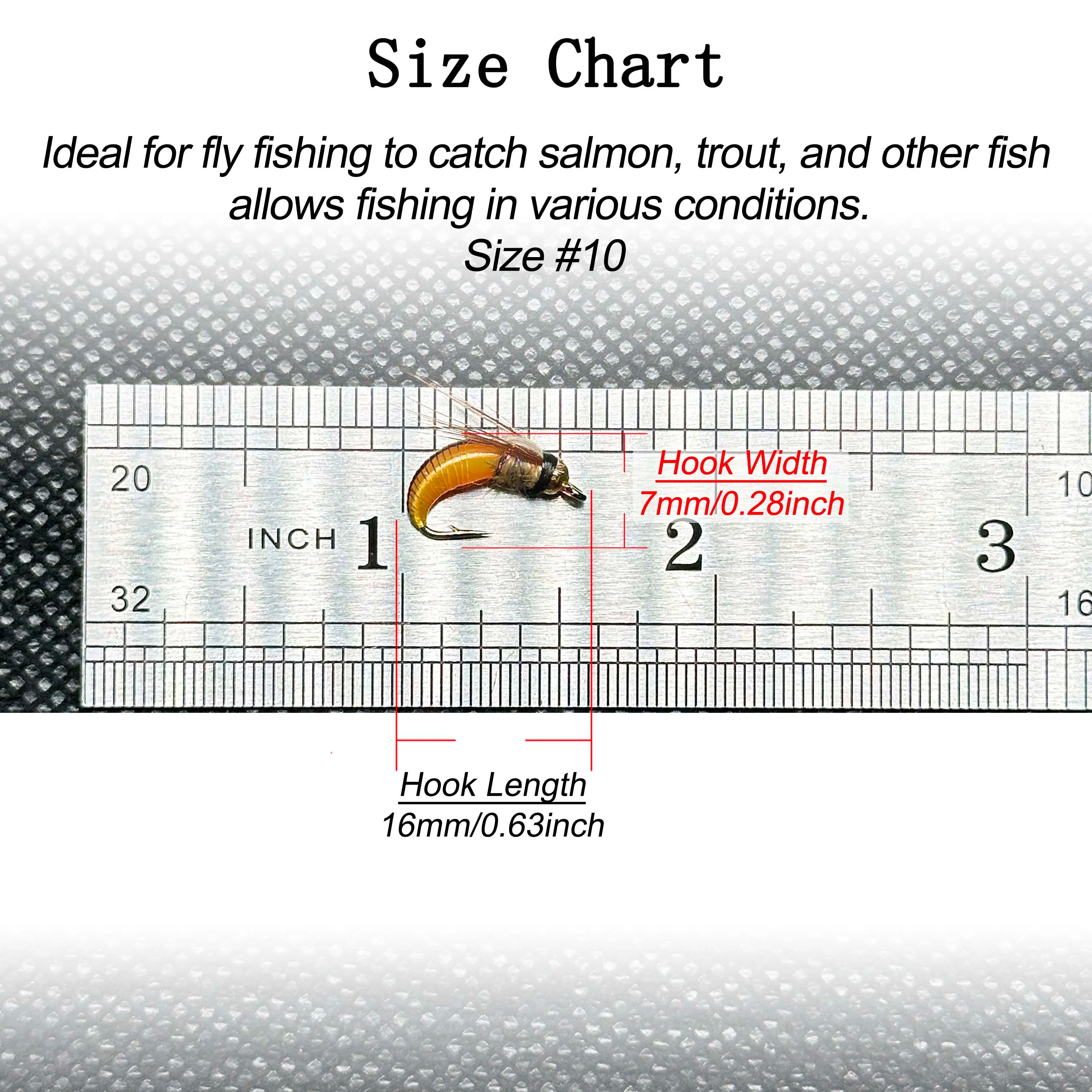 5/10Pcs Wet Flies Bait Fly Fishing for Bass Trout Pike Salmon Brass Head Caddis Nymph Fishing Bait Artificial Insect Lure