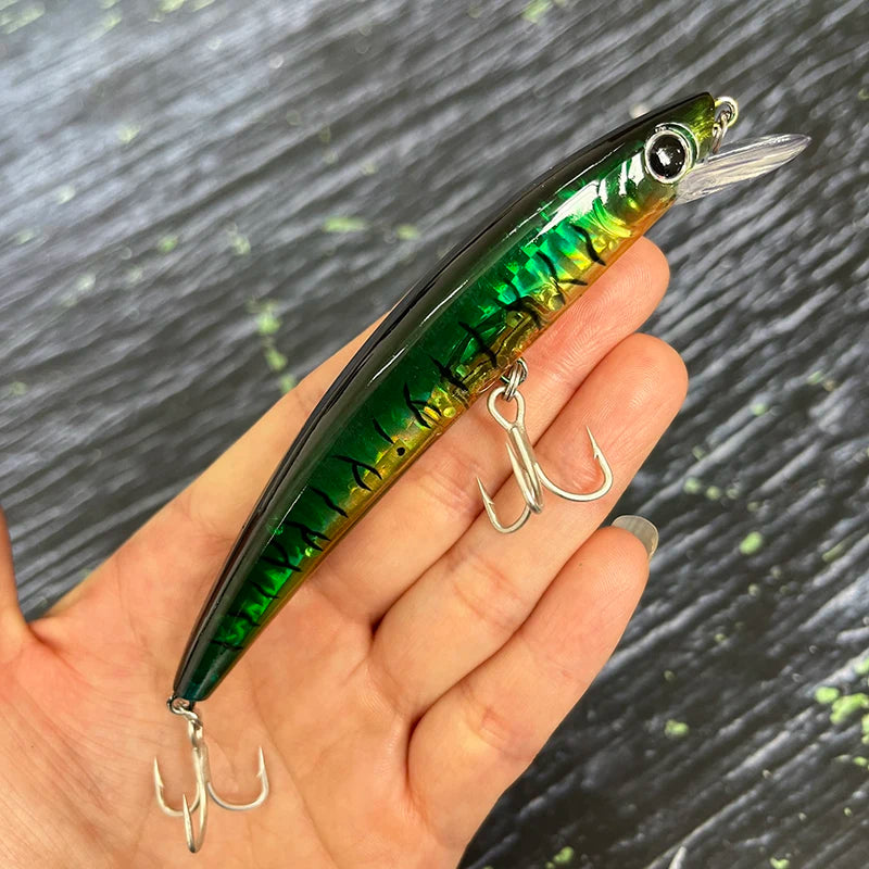 14g 110mm Floating Minnow Fishing Lures Cast Trolling Twitch Pesca Wobbler Artificial Bait Seawater Trout Bass Jerkbait Supplies