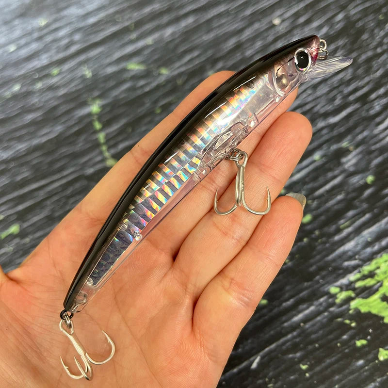 14g 110mm Floating Minnow Fishing Lures Cast Trolling Twitch Pesca Wobbler Artificial Bait Seawater Trout Bass Jerkbait Supplies