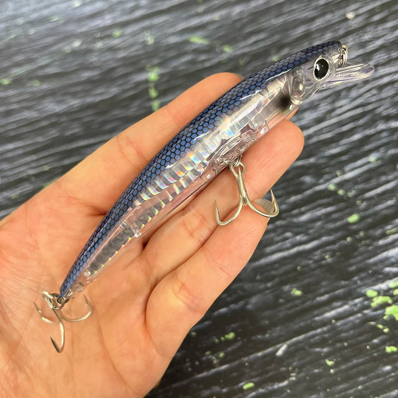 14g 110mm Floating Minnow Fishing Lures Cast Trolling Twitch Pesca Wobbler Artificial Bait Seawater Trout Bass Jerkbait Supplies