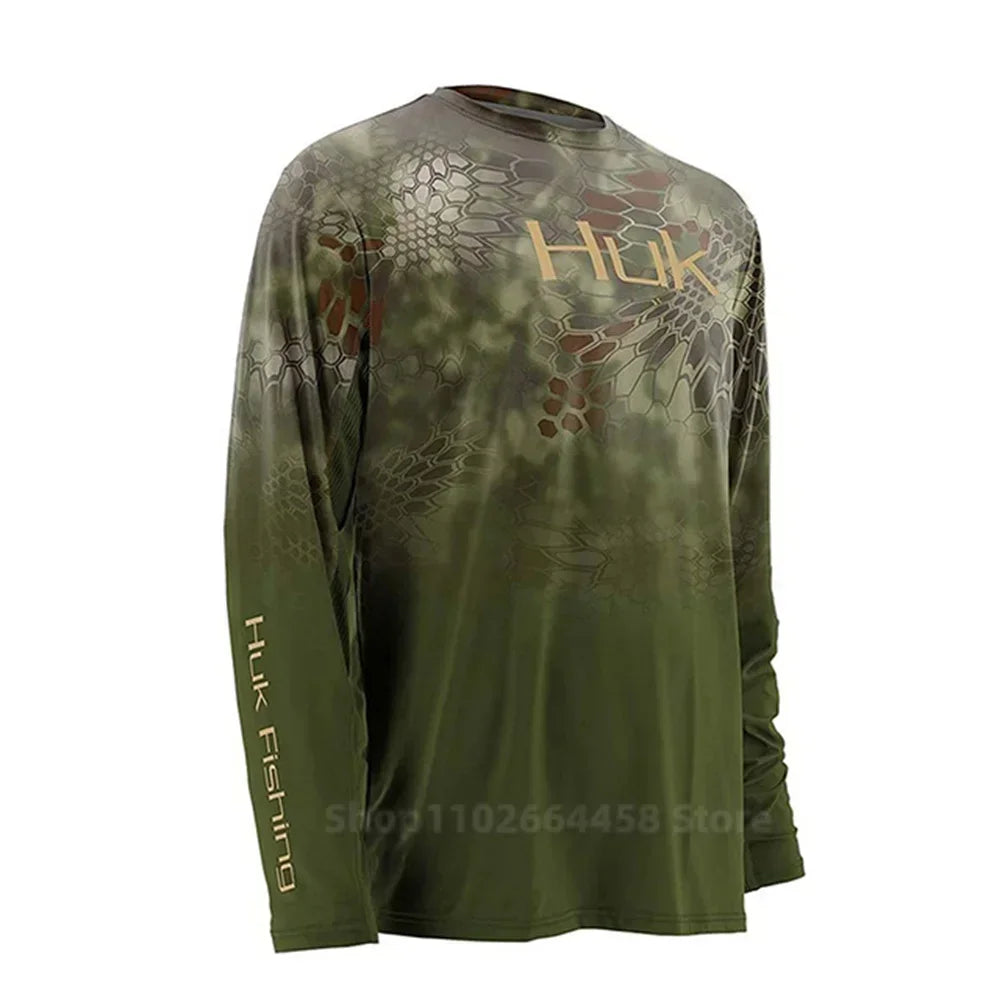 Fishing Shirts HUK Performance Long Sleeve Summer Hoodie Quick Dry Jaket Breathable Dresses Camisa Pesca Jersey Fish Sports UPF