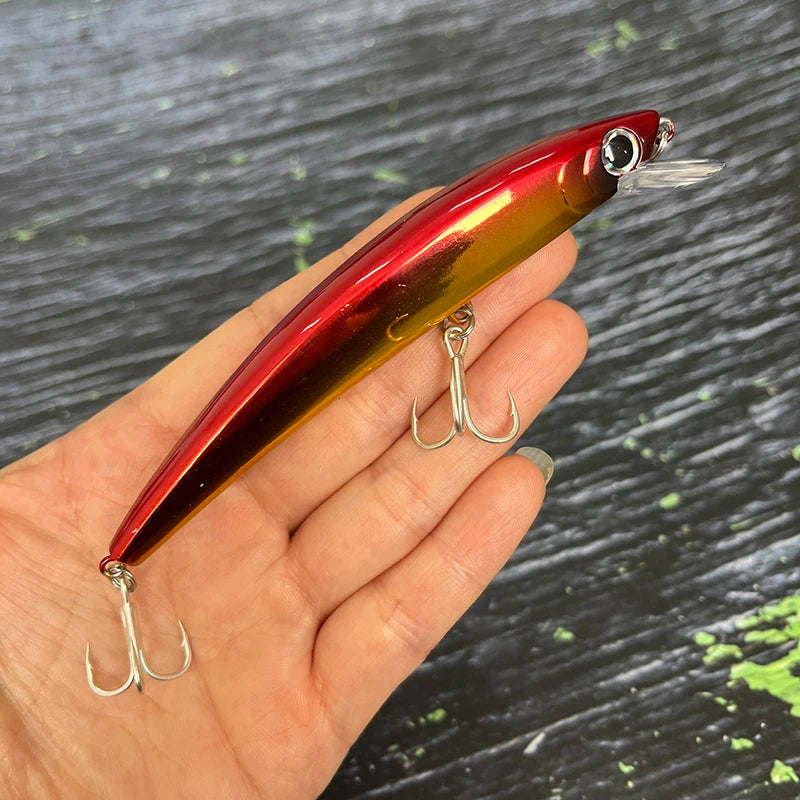 14g 110mm Floating Minnow Fishing Lures Cast Trolling Twitch Pesca Wobbler Artificial Bait Seawater Trout Bass Jerkbait Supplies